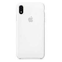 Силиконовый чехол Silicone Case Apple iPhone XR White (Original)
