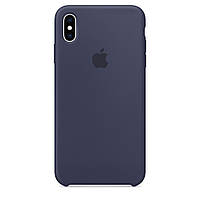 Силиконовый чехол Silicone Case Apple iPhone XS Midnight Blue