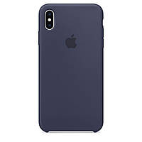 Силиконовый чехол Silicone Case Apple iPhone XS Max Midnight Blue