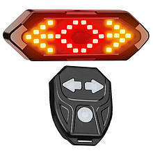 Велоліхтар FY-1820 із зазначенням поворотів (red+yellow),