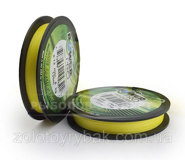 Шнур Power Pro 135м Hi-Vis Yellow 0,19мм 13,0кг "Оригинал"