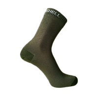 Водонепроникні шкарпетки DexShell Ultra Thin Crew, хакі/сірий