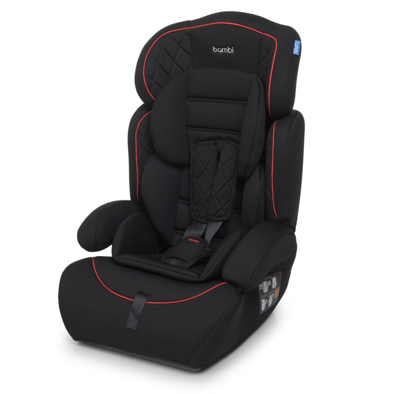 Автокрісло дитяче Bambi M 3546 Black, 2в1, група 1-2-3 (9-36 кг)