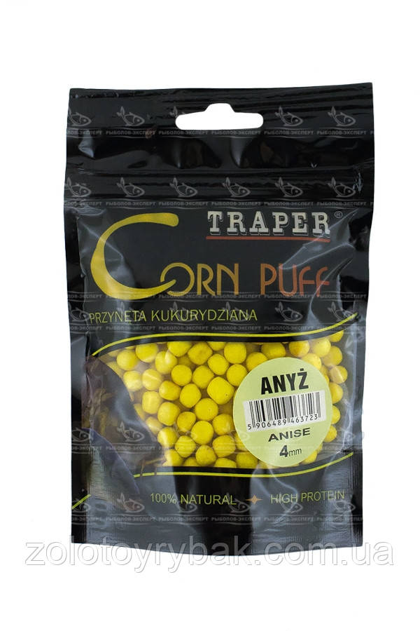Вулканизированная кукуруза Traper Corn Puff 4мм 20г Анис "Оригинал"