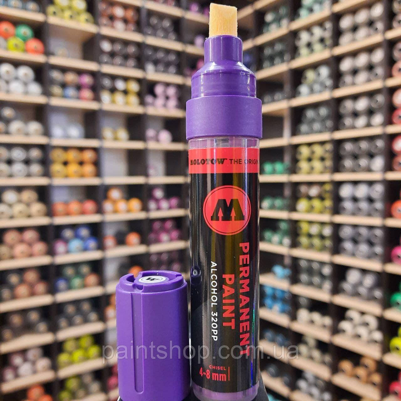 Маркер спиртовий Molotow 320PP Purple (Фіолетовий) 4-8 мм