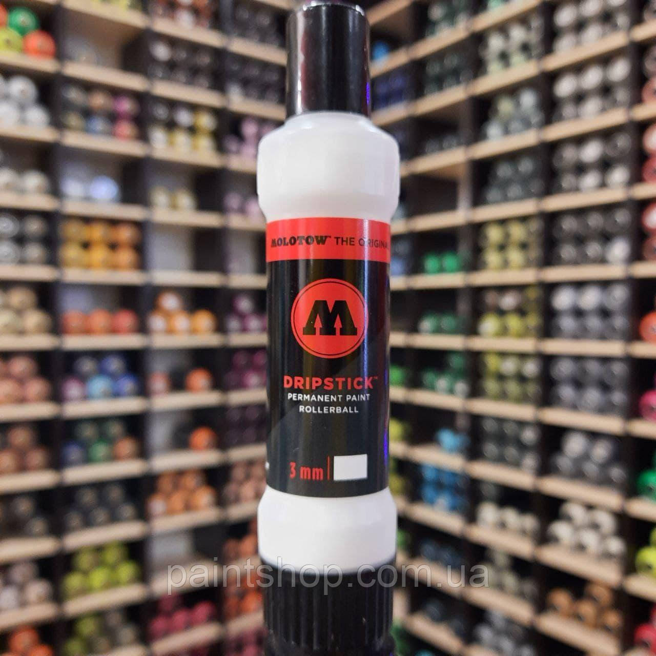 Маркер-сквізер Molotow 862DS RollerBall Signal White (Білий) 3 мм, фото 1