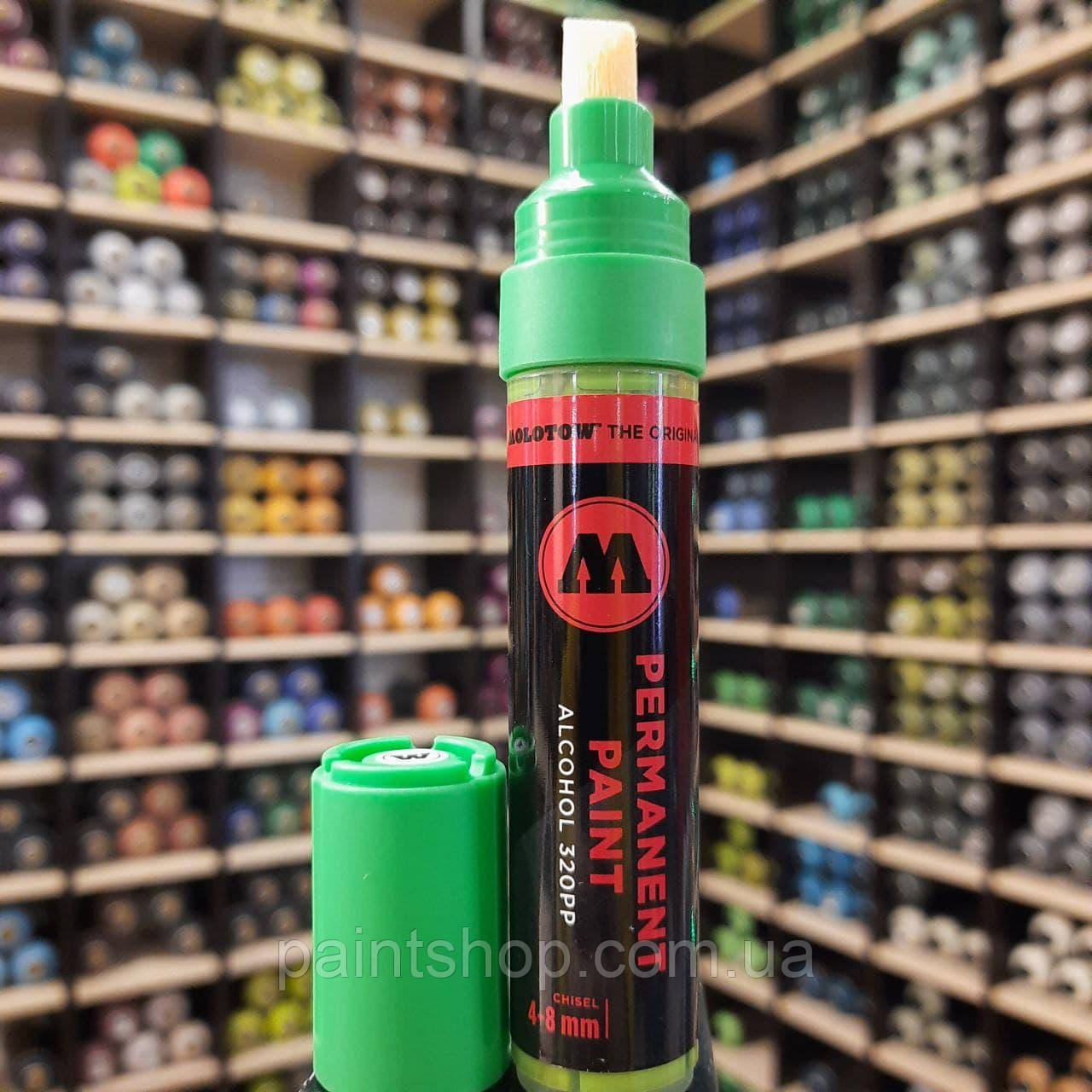 Маркер спиртовий Molotow 320PP Cream Green (Зелений) 4-8 мм