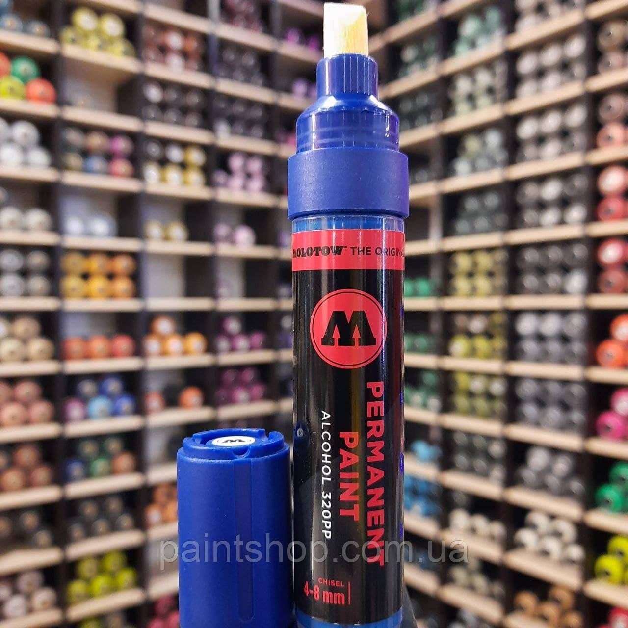 Маркер спиртовий Molotow 320PP Tulip Blue (Синій) 4-8 мм