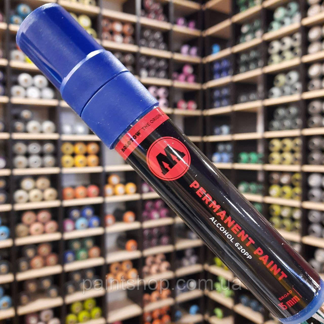 Маркер спиртовий Molotow 620PP Tulip Blue (Синій) 15 мм, фото 1