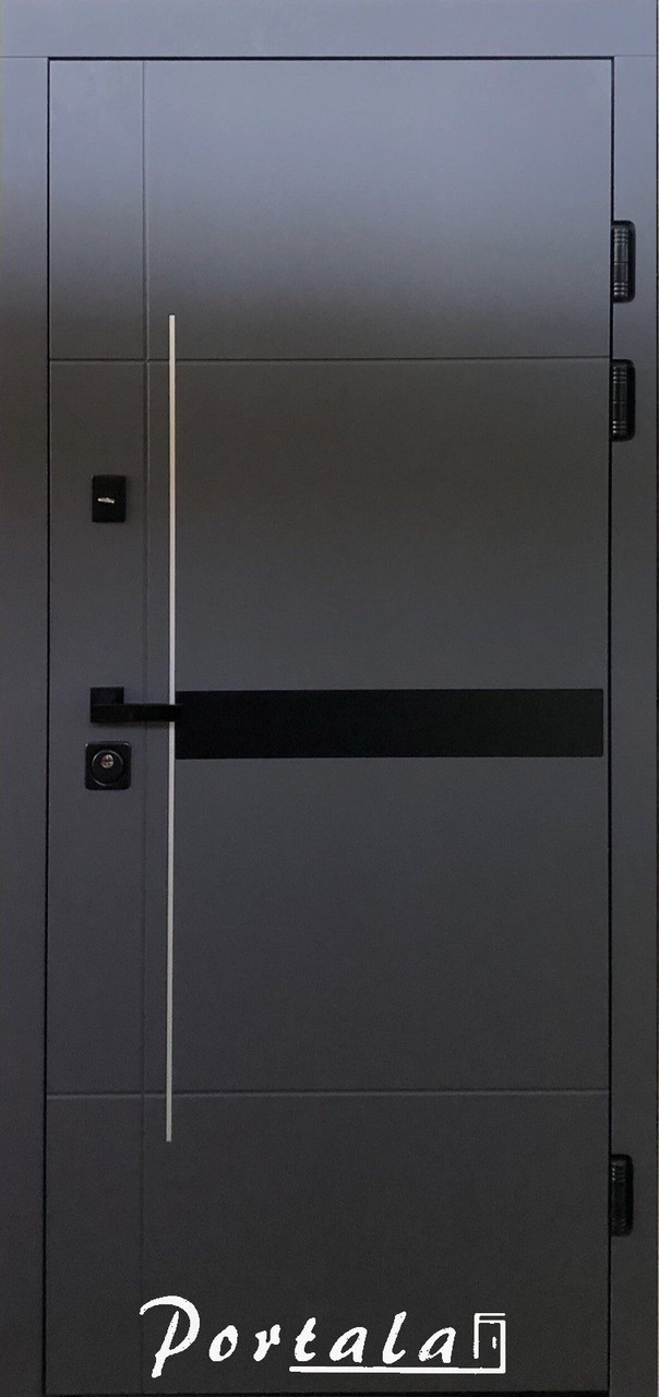 Двері квартирні серія ТРІО, модель Модерн, коробка 130 мм, полотно 100мм,3 контури ущільнення, SECUREMME.