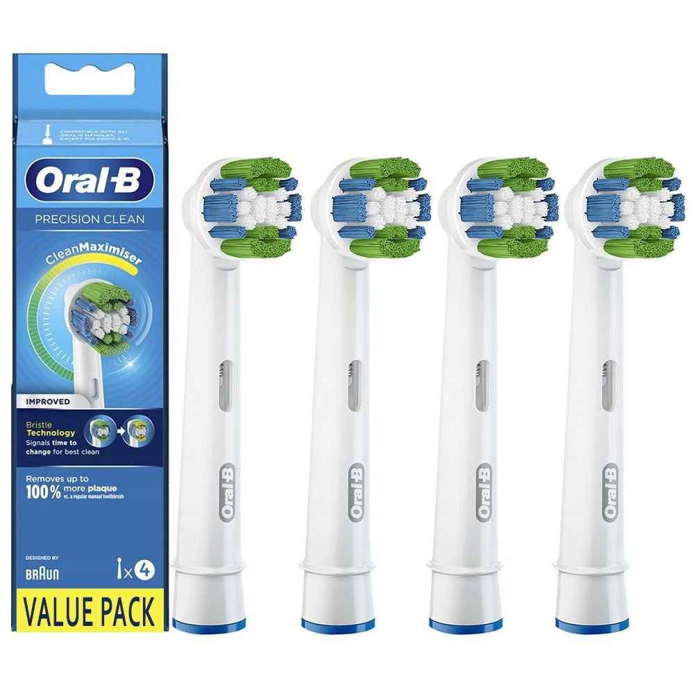 4 шт. Насадки для зубной щетки ORAL-B Precision Clean (EB20): купить по  лучшей цене в интернет магазине "ЗРУЧНО Shop"