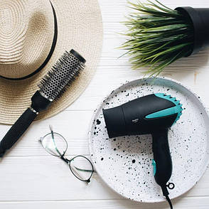 Потужний якісний складаний фен для сушки і укладання волосся Magio MG-551 для подорожей, фото 2
