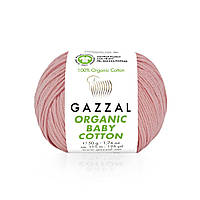 Gazzal ORGANIC BABY COTTON (Газзал Органiк Бейбi Котон) № 425 персик (Пряжа 100% органічна бавовна)