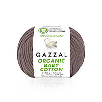 Gazzal ORGANIC BABY COTTON (Газзал Органiк Бейбi Котон) № 433 кава з молоком (Пряжа 100% органічна бавовна)