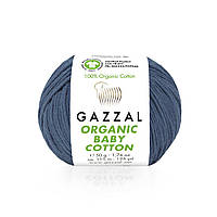 Gazzal ORGANIC BABY COTTON (Газзал Органiк Бейбi Котон) № 434 джинс (Пряжа 100% органічна бавовна)