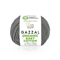 Gazzal ORGANIC BABY COTTON (Газзал Органик Бейби Коттон) № 435 серый (Пряжа 100% органический хлопок)