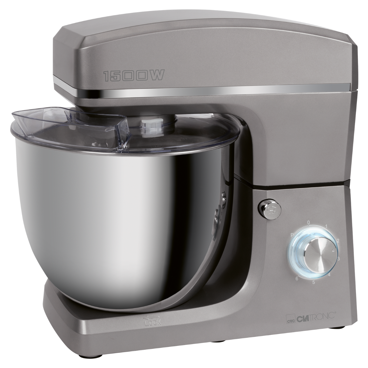 Кухонний тестоміс Clatronic KM 3765 Titan 1500 Вт 10 л планетарний міксер