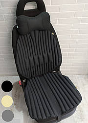 Ортопедическая подушка EKKOSEAT для авто кресла в комплекте подушка на подголовник. Универсальная.(TIR)
