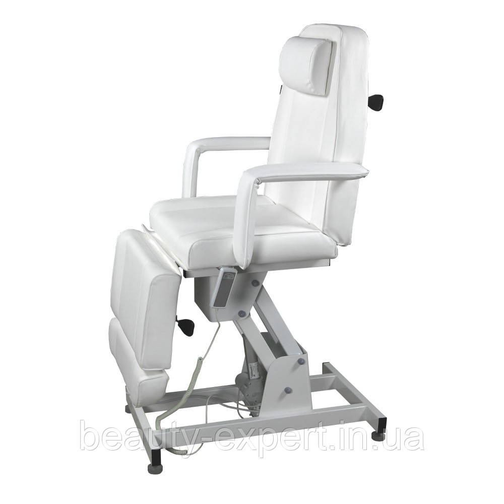 Косметологічна кушетка електрична крісло-кушетка для косметолога посилена 2217 колір білий