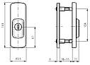 Броненакладка ROSTEX *ASTRA R3 DIN PLATE 22мм 38-55мм, фото 2