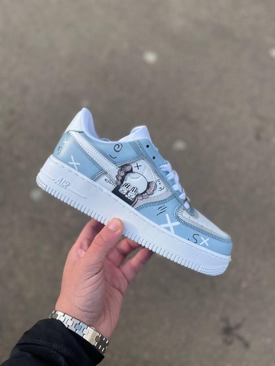 Жіночі кросівки Nike Air Force 1 Blue low | Найк Аір Форс 1 Блакитні