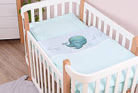 Змінний постільний комплект Baby Veres Menthol whale для ліжечка 120х60 см 154.7.08, фото 5