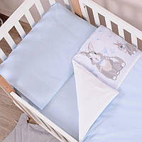 Сменный постельный комплект Baby Veres Summer Bunny blue для кроватки 120х60 см 154.7.03