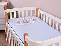 Комплект постільної білизни Baby Veres Summer Bunny blue для ліжечка 120х60 см, фото 3