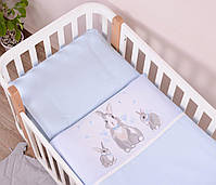 Комплект постільної білизни Baby Veres Summer Bunny blue для ліжечка 120х60 см, фото 4