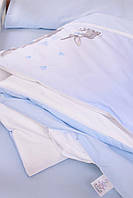 Комплект постільної білизни Baby Veres Summer Bunny blue для ліжечка 120х60 см, фото 6