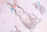 Сменный постельный комплект Baby Veres Summer Bunny pink для кроватки 120х60 см, фото 4