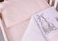 Сменный постельный комплект Baby Veres Summer Bunny pink для кроватки 120х60 см, фото 6