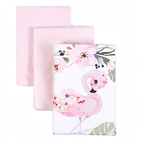 Комплект постільної білизни в ліжечко Baby Veres Flamingo pink 3 одиниці, фото 2
