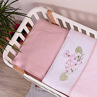 Комплект постільної білизни в ліжечко Baby Veres Flamingo pink 3 одиниці, фото 4