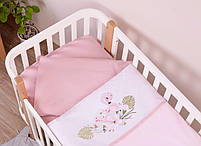 Комплект постільної білизни в ліжечко Baby Veres Flamingo pink 3 одиниці, фото 6