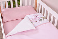 Комплект постільної білизни в ліжечко Baby Veres Flamingo pink 3 одиниці, фото 7