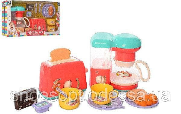 Тостер дитячий, кавоварка з водою, світло, звук, продукти, фото 1