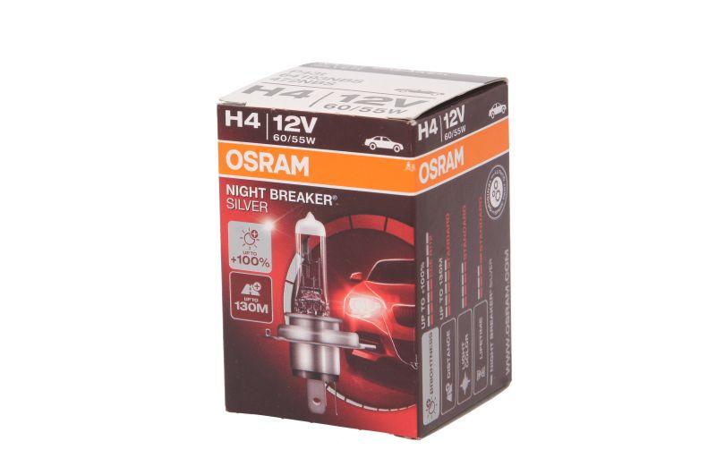 Галогенова лампа Osram H4 Night Breaker Silver 12v 60/55w, фото 1