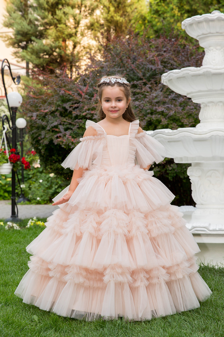 Плаття пишне, випускне, ошатне для дівчинки 1322, фото 1