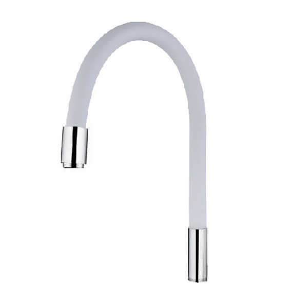 Вилив для змішувача гнучкий MIXXUS Premium 55см силікон білий MI0557, фото 1