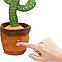 Танцювальний кактус із підсвіткою Dancing Cactus 120 пісень / Кактус повторюшка МІКС, фото 10