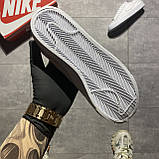 Жіночі кросівки Nike Blazer '77 Low Total White, білі шкіряні кросівки найк блейзер лов, фото 7