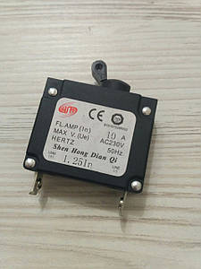 Вимикач автоматичний бензогенератора 230V, 10A, 50Hz JIANTAI