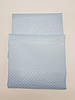 Шторка тканинна для ванни і душа з кільцями 180х180 см Піку текстильна блакитна SHOWER CURTAIN, фото 3