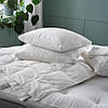 Ковдра двоспальне тепле пухова IKEA FJÄLLHAVRE 200x200 см м'яке легке біле ІКЕА ФЙЕЛЛЬХАВРЕ, фото 5