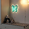 Світильник настінний дитячий LED бра IKEA UPPLYST синя метелик ІКЕА УППЛЮСТ, фото 4