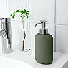 Набір аксесуарів для ванної кімнати IKEA EKOLN сіро-зелений ІКЕА ЕКОЛЬН, фото 7