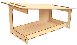 Годівниця пофарбована No 13/1 морилка під лаком 32 х 16 х 17 см AS-4314