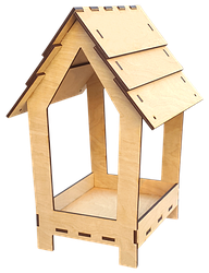 Годівниця пофарбована No 11/1 морилка під лаком 18 х 17 х 26 см AS-4312