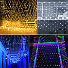 Гірлянда світлодіодна сітка 1.5х1.5 м Мульті (прозорий провід) Лучшая цена, фото 4